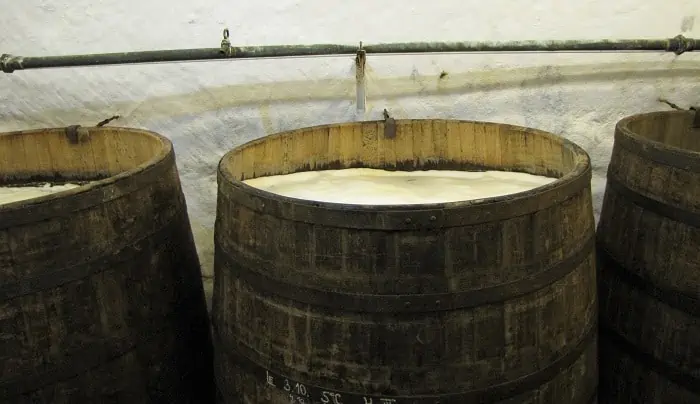 Visiting Prague - Beer Fermenting in Barrels
