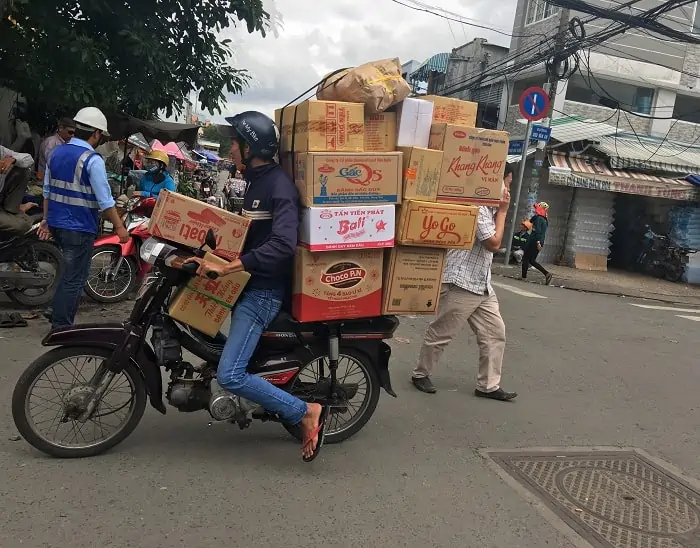Vietnam - Delivery on a Motorbike