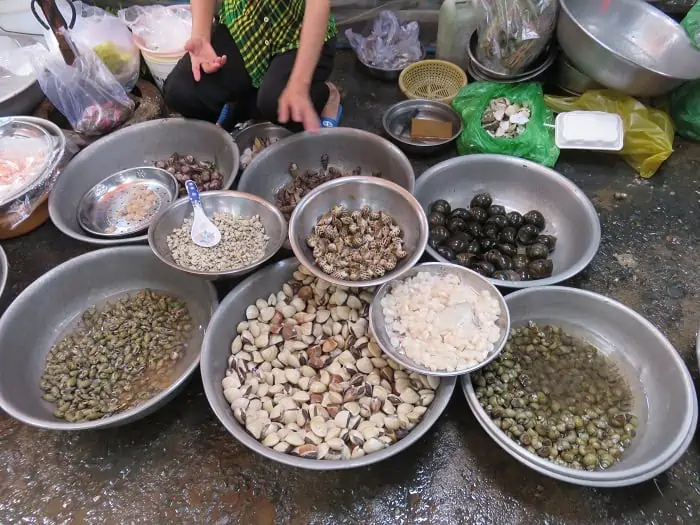 Saigon HoChiMinh Market Snails