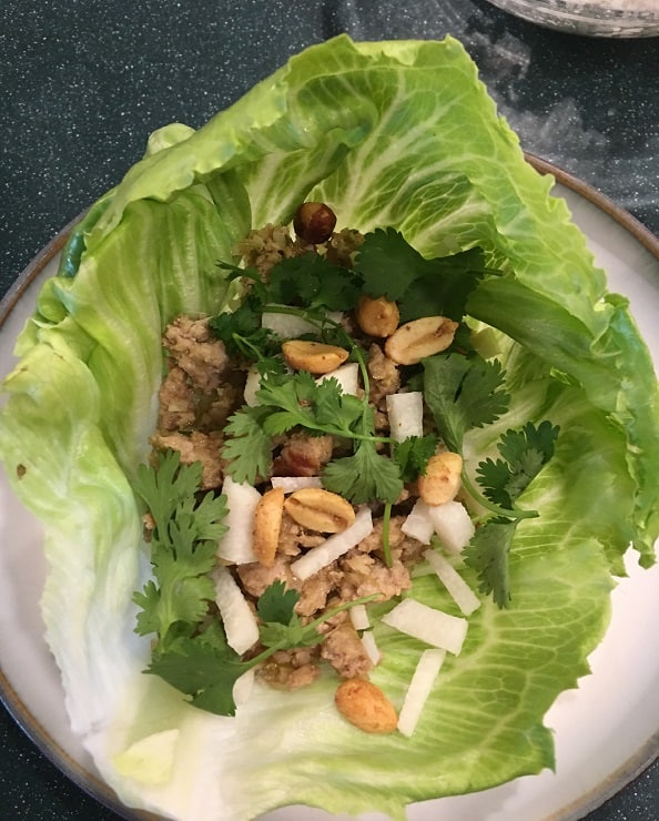 Larb ready to eat