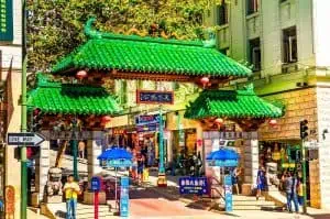 Dragon Gate - the entrance to San Francisco's China Town.