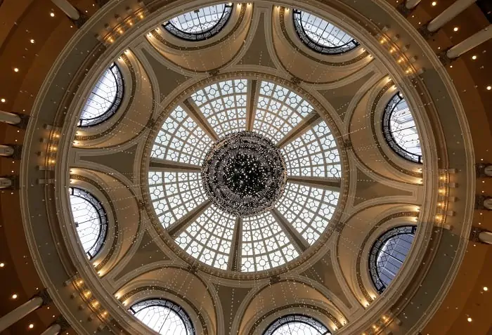 Things to do in San Francisco - Skylit dome shining over Westfield Center 
