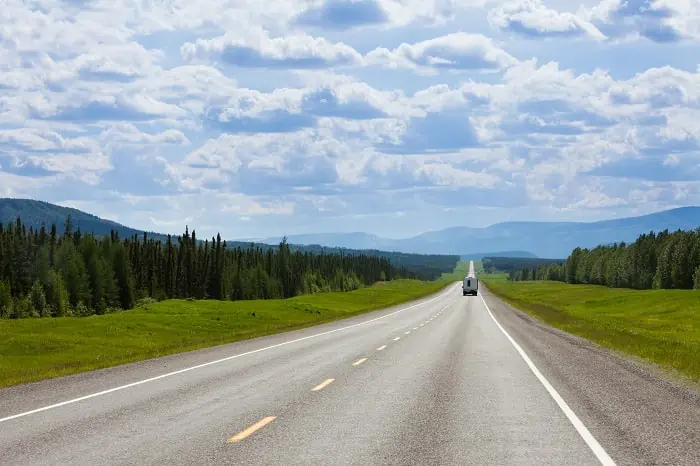 Southbound on the Alaska Highway