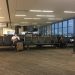 Few people at the gate for the flight