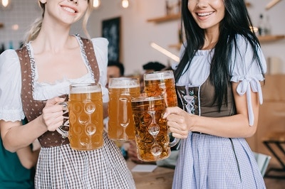 Oktoberfest Waitresses with Beer