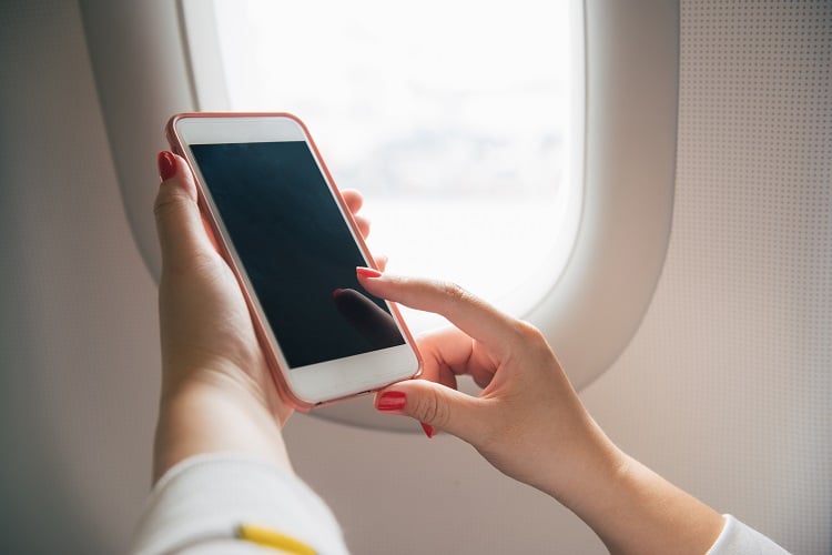 Using Mobile Phone on a Plane