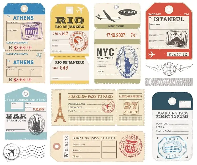 How to Organize Travel Plans - Retro Luggage Tags