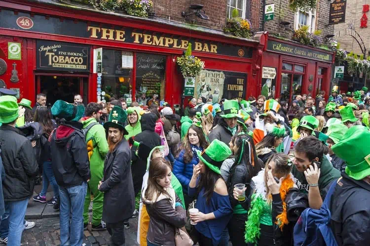 Celebrate St. Patrick's Day In Ireland - Temple Bar, Dublin