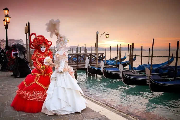 Mardi Gras Masquerade in Venice Italy