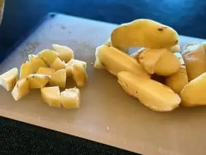 Cooked Potatoes In 1/2 " Slices