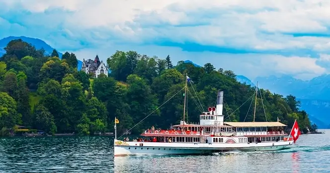 Cruise Boat On Lake Lucerne