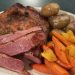 Roasted Corned Beef With Glazed Carrots