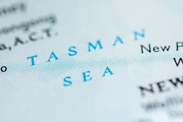 A Map of The Tasman Sea