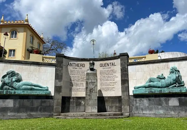 The Monument to Anthero Quental In Ponta Delgada
