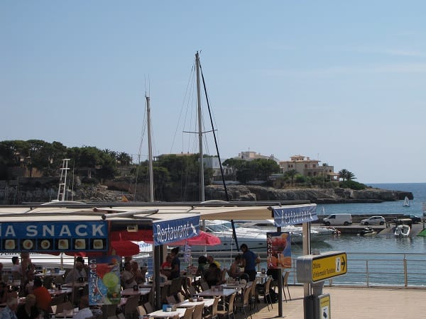 Harbor Side Restaurant In Porto Cristo Mallorca