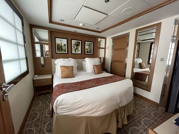 Bedroom of Suite on Cruise Ship