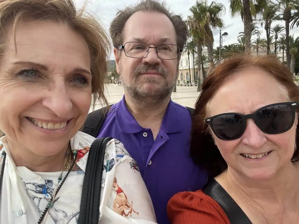 A Photograph of the author, her husband, and guide Ramona at the Cartagena Spain Cruise Port