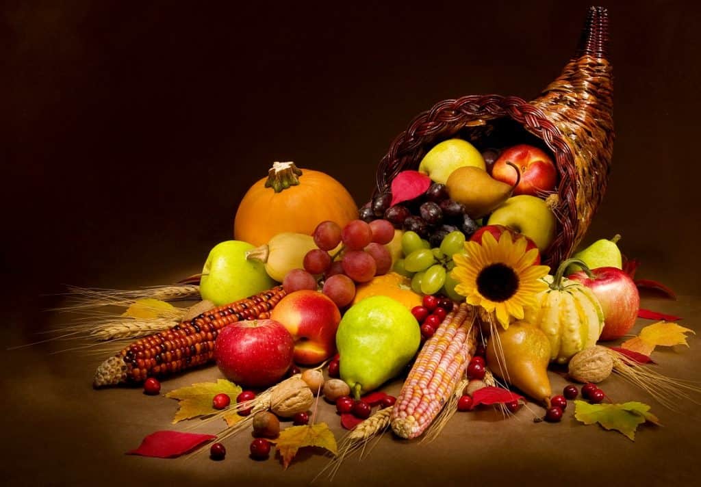 A Thanksgiving Cornucopia of Fruits, Vegetables and Nuts