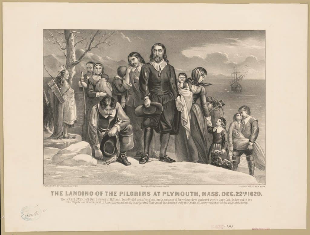 The landing of the Pilgrims at Plymouth Mass. Dec. 22nd 1620 LCCN2002707741