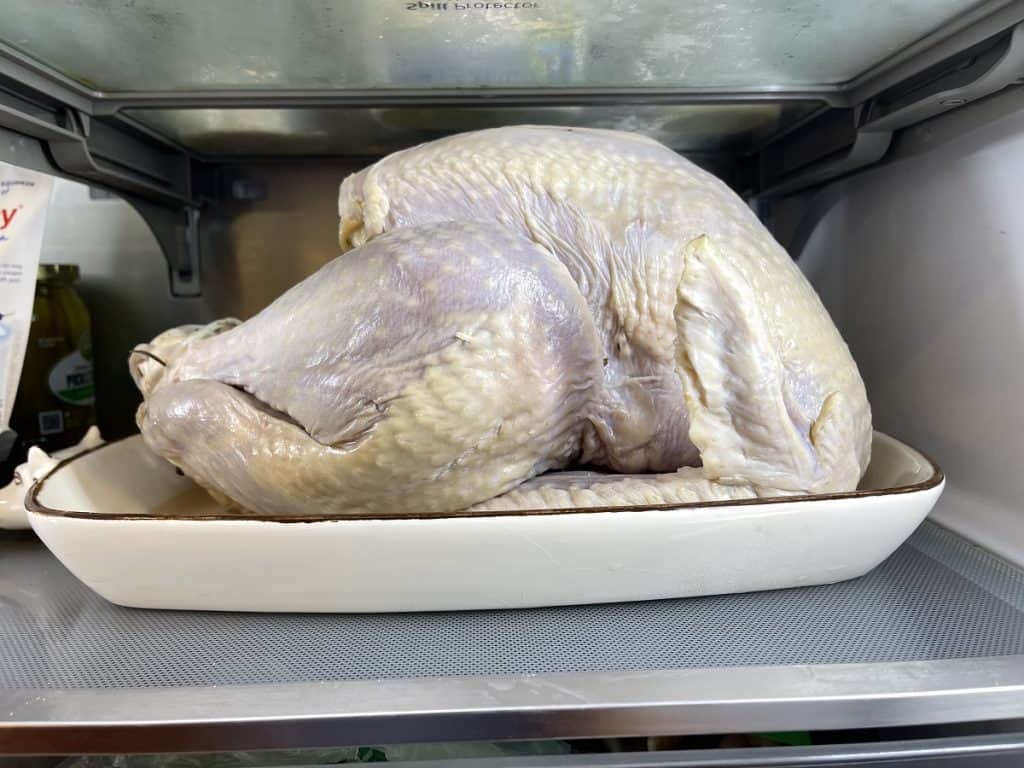 Turkey Drying in the Refrigerator