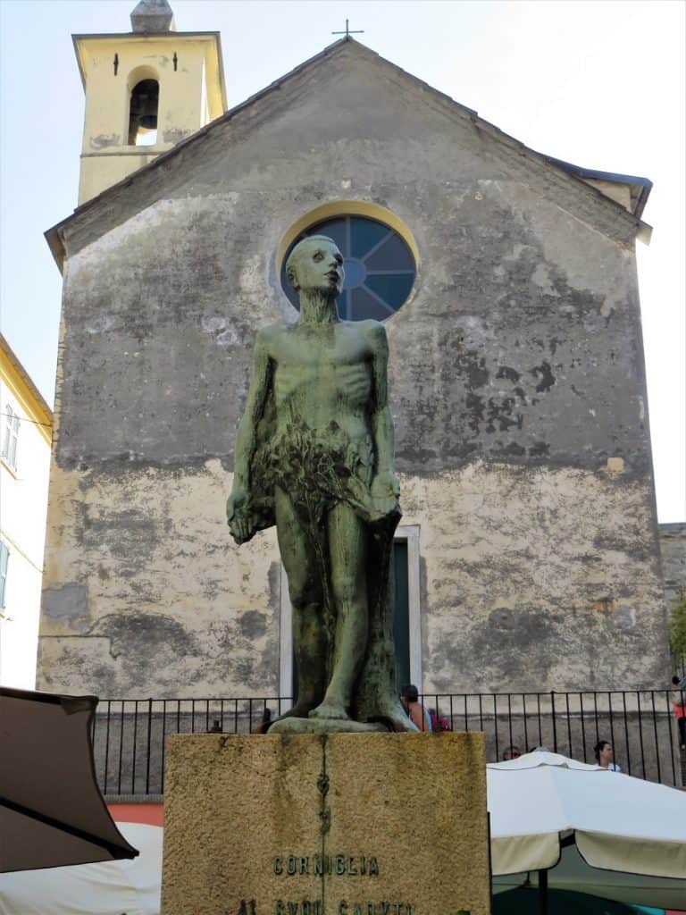 A photo of Santa Caterina Church and a Statue