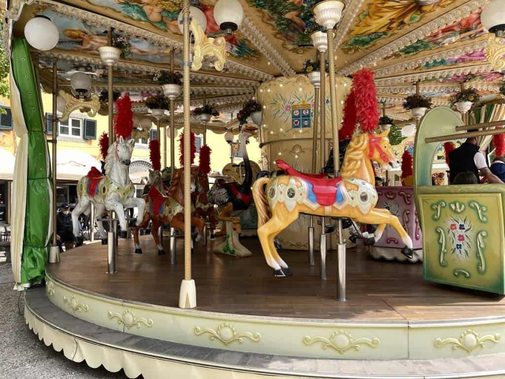 A carousel in lucca italy