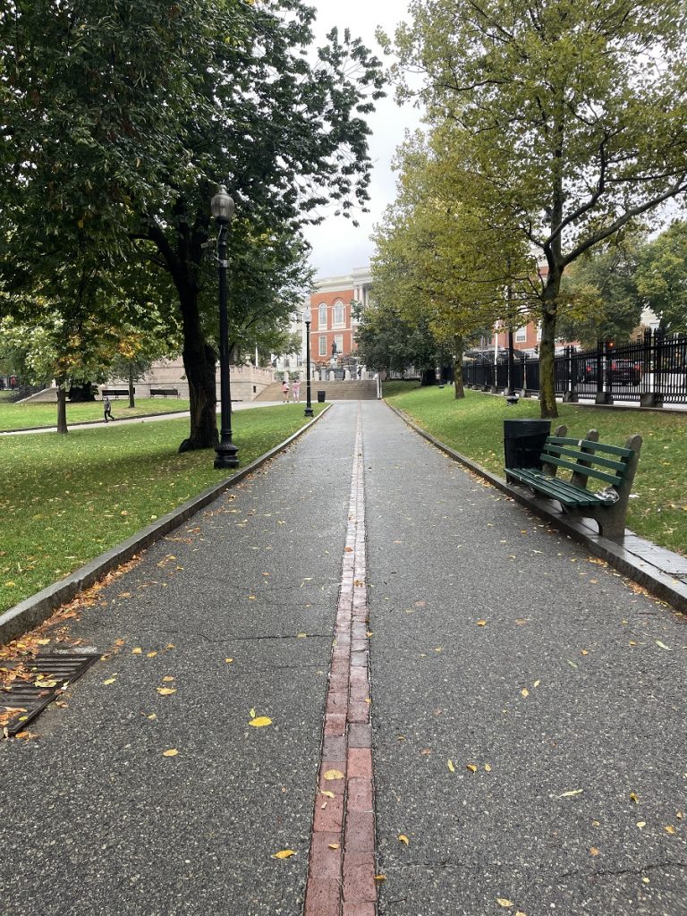 The Brick Path That Leads You Along The Freedom Trail