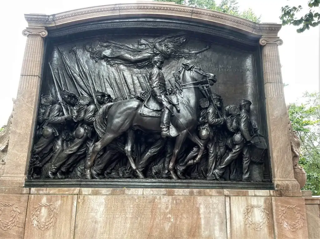 Monument to the 54 Regiment by August Saint-Gaudens