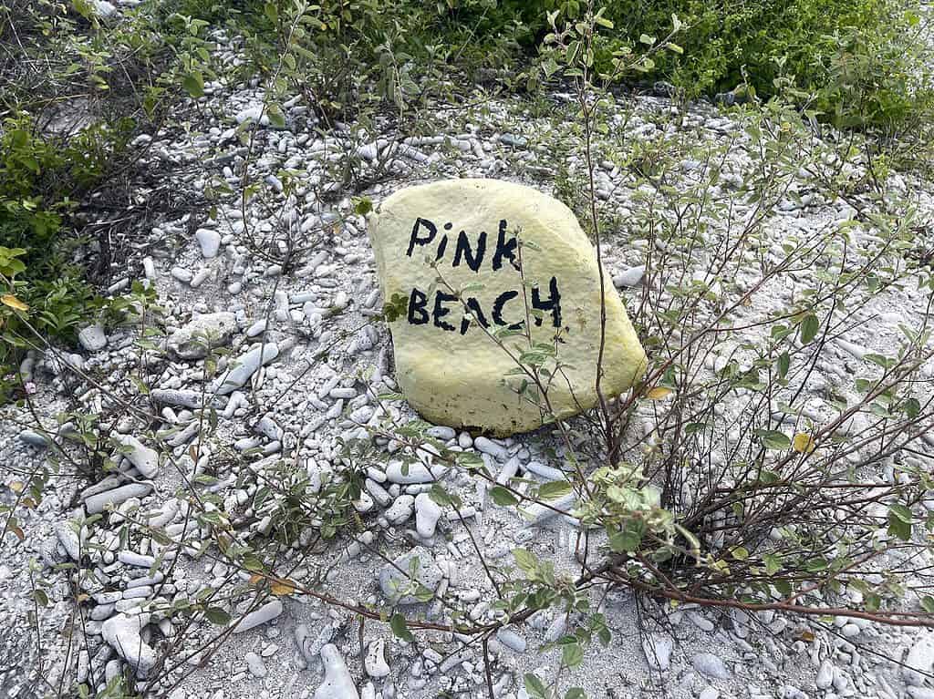 Pink-Beach-Road-Marker