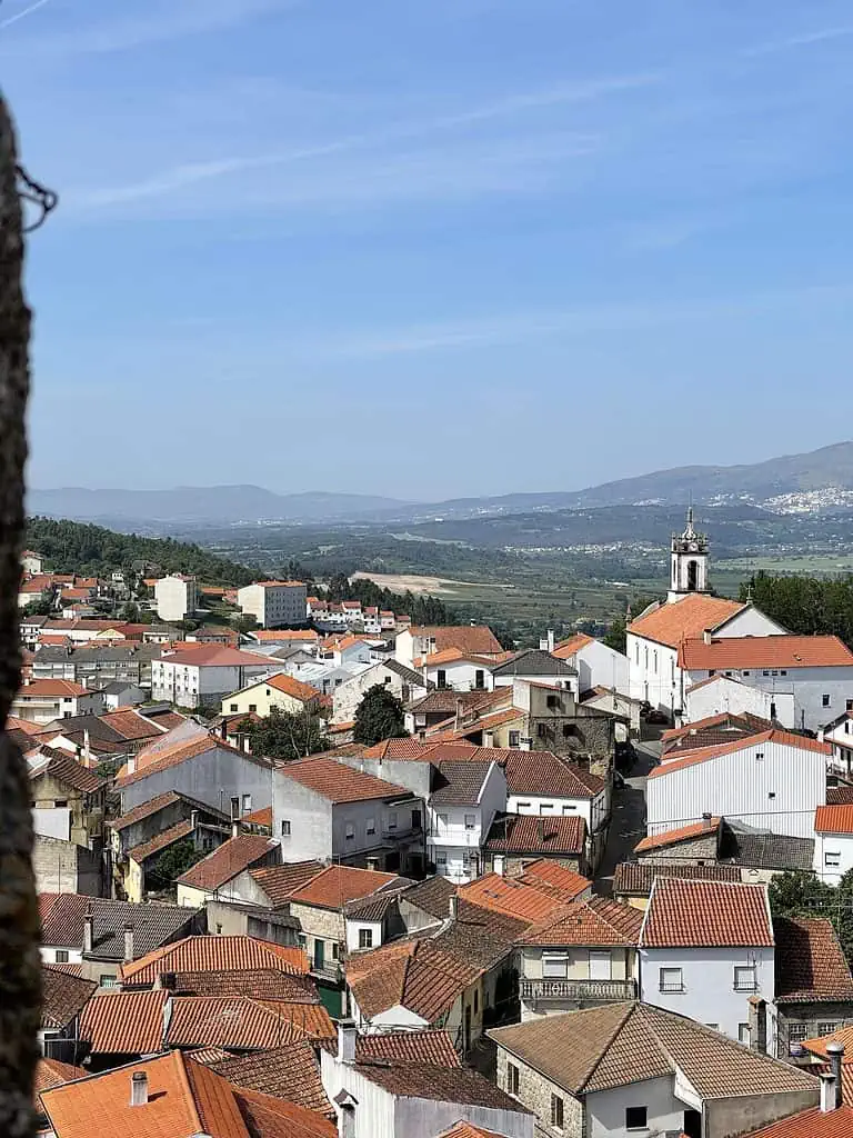 The view of the village of Belmonte from the top of the Castle