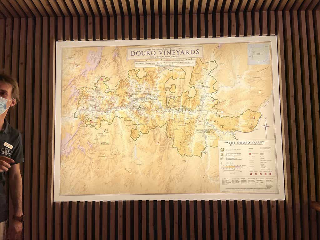 A Map of the Douro Vineyards at Quinta do Bomfim