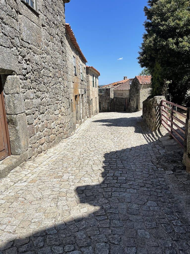 The narrow cobbled streets of Monsanto