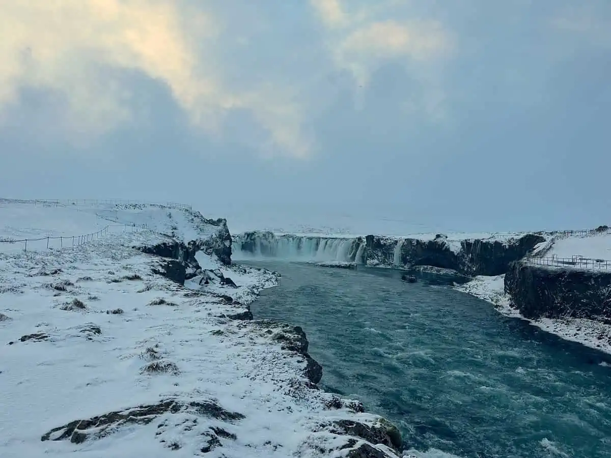 Goðafoss, the waterfall of the gods