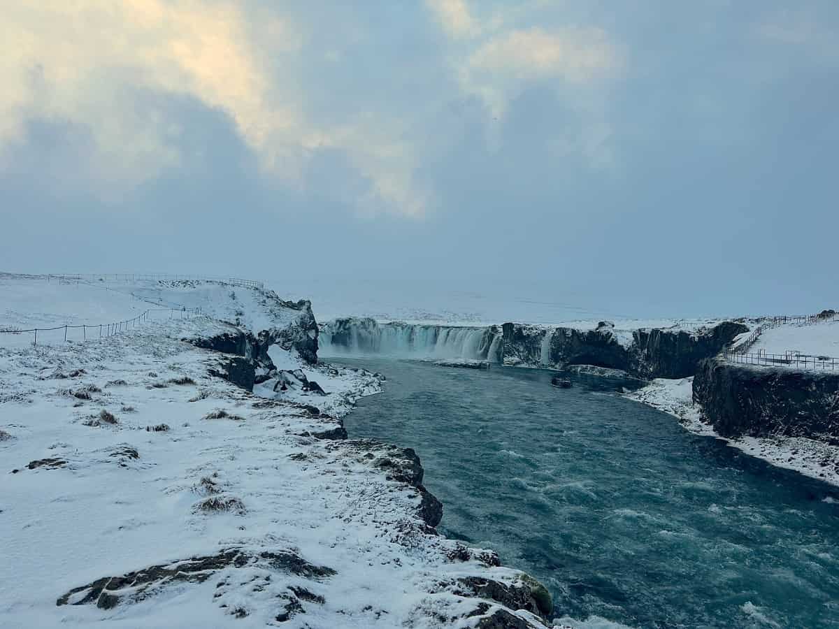 Iceland In January -Godafoss - the waterfall of the gods