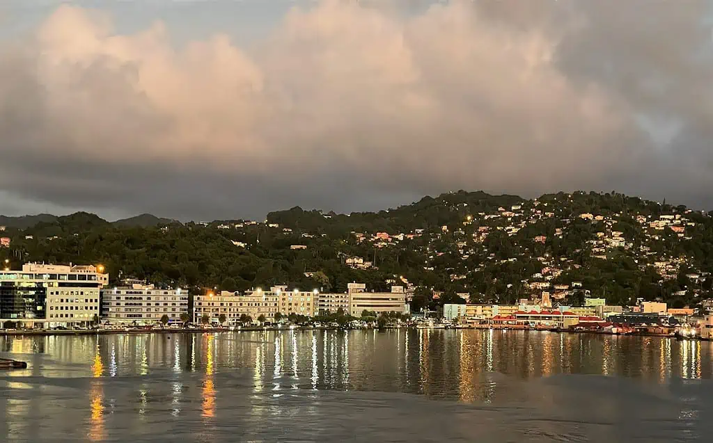 One Day In St. Lucia Cruise Port - Castries At Sunset