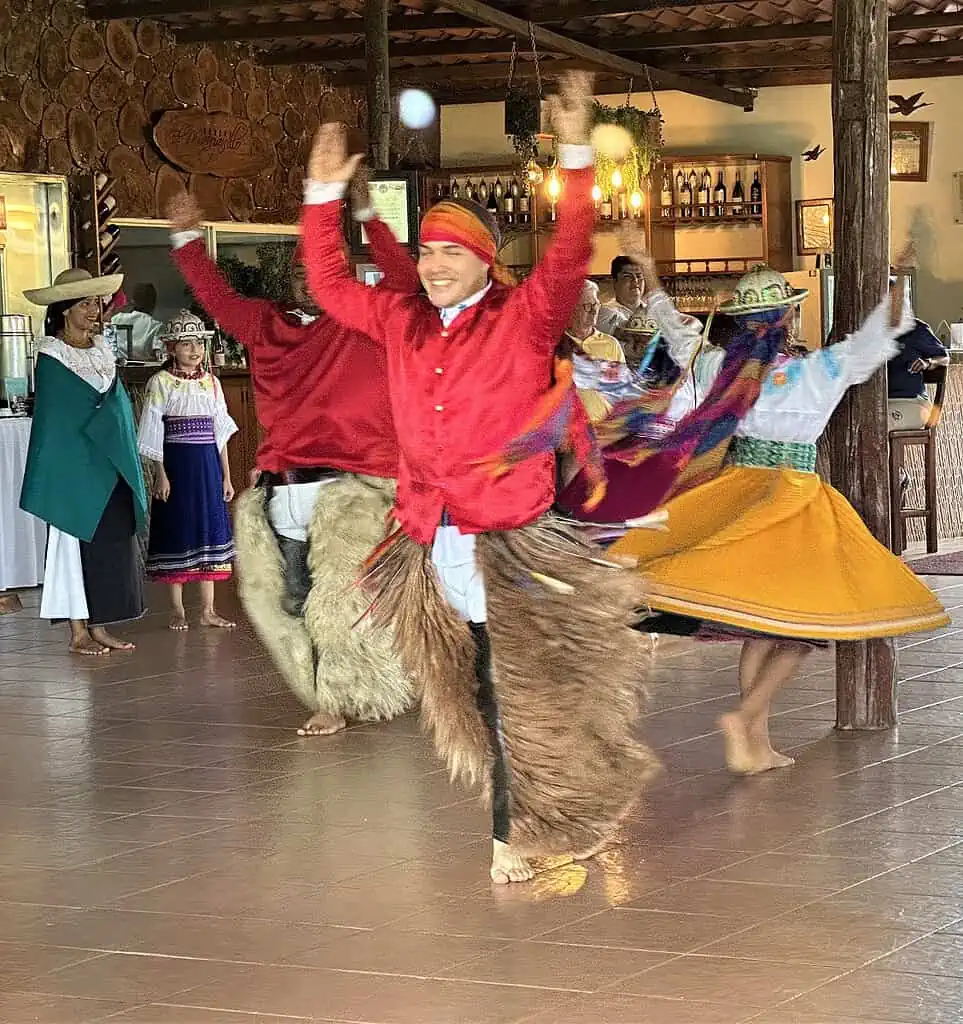 Native Dancers in bright colored costume