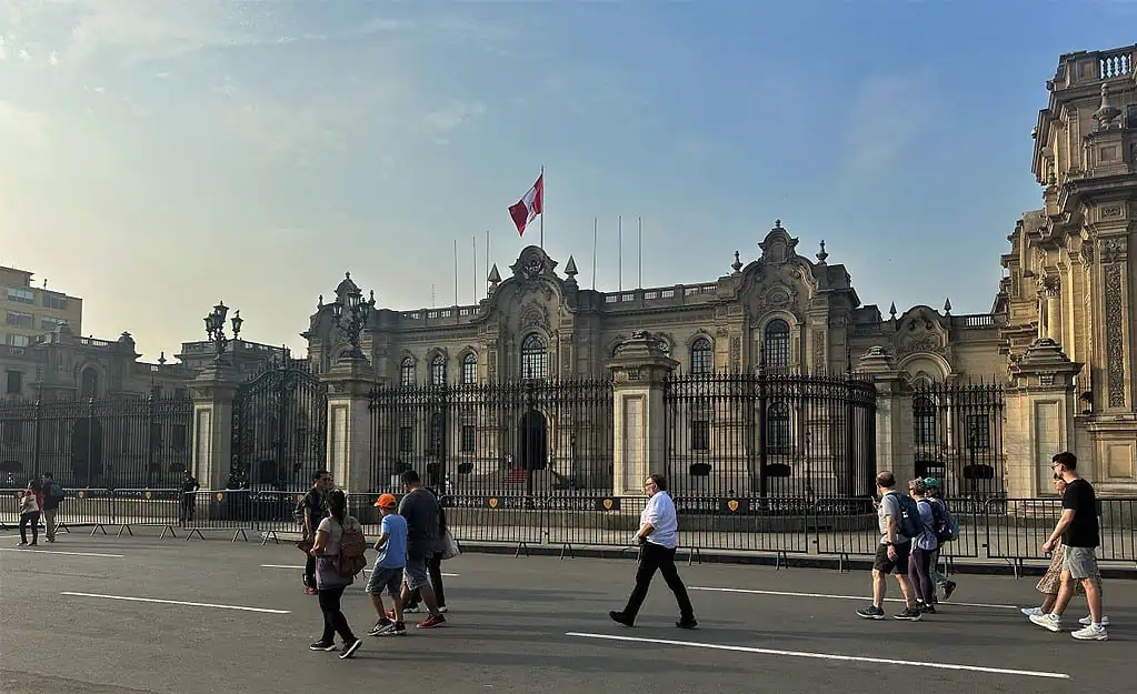 The Presidential Palace In Lima Peru