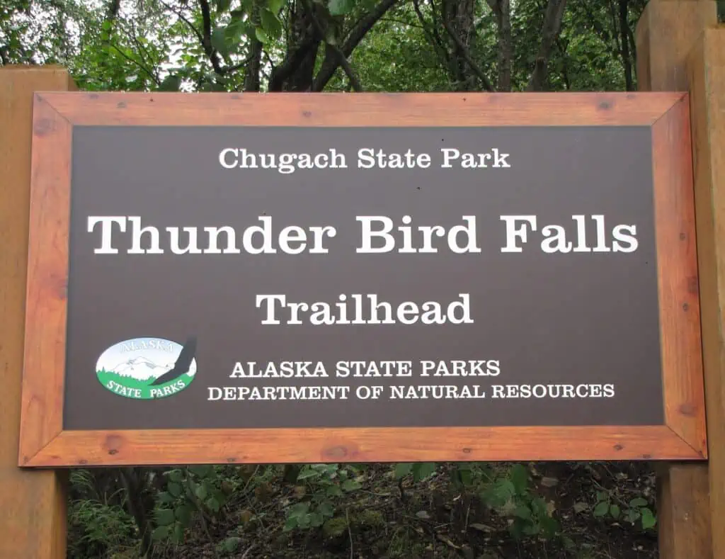 Alaska-Thunderbird-Falls-Trailhead