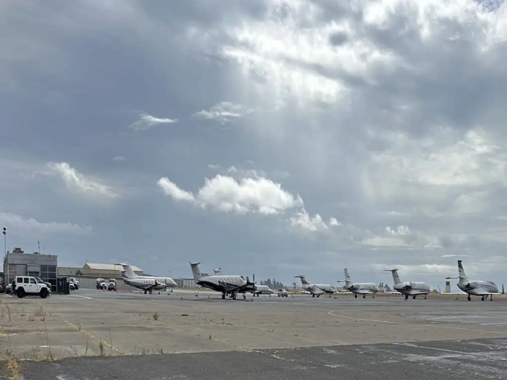 Napa County Airport - General Aviation Planes on Tarmac