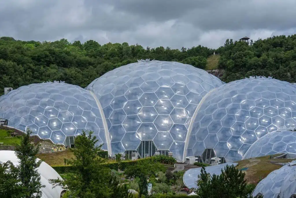 A photo of the Biomes at the Eden Project - Exploring Cornwall England