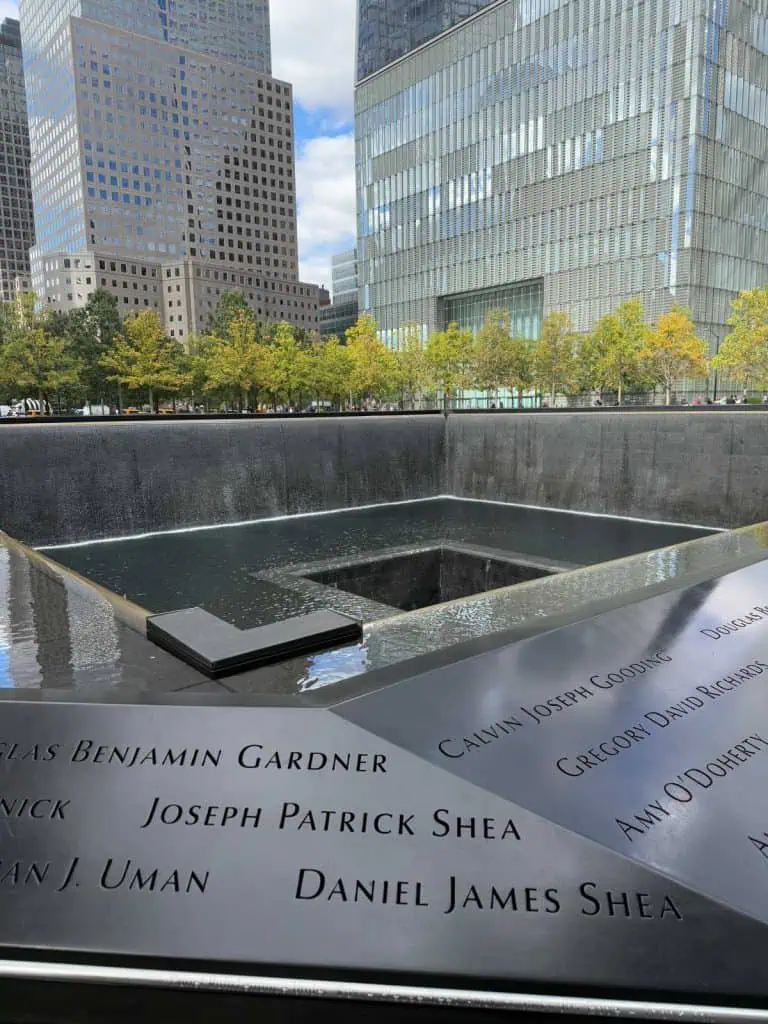 New York City Before A Cruise: Sailing From the Red Hook Cruise Terminal 15 One of The 911 Memorial Pools in New York City