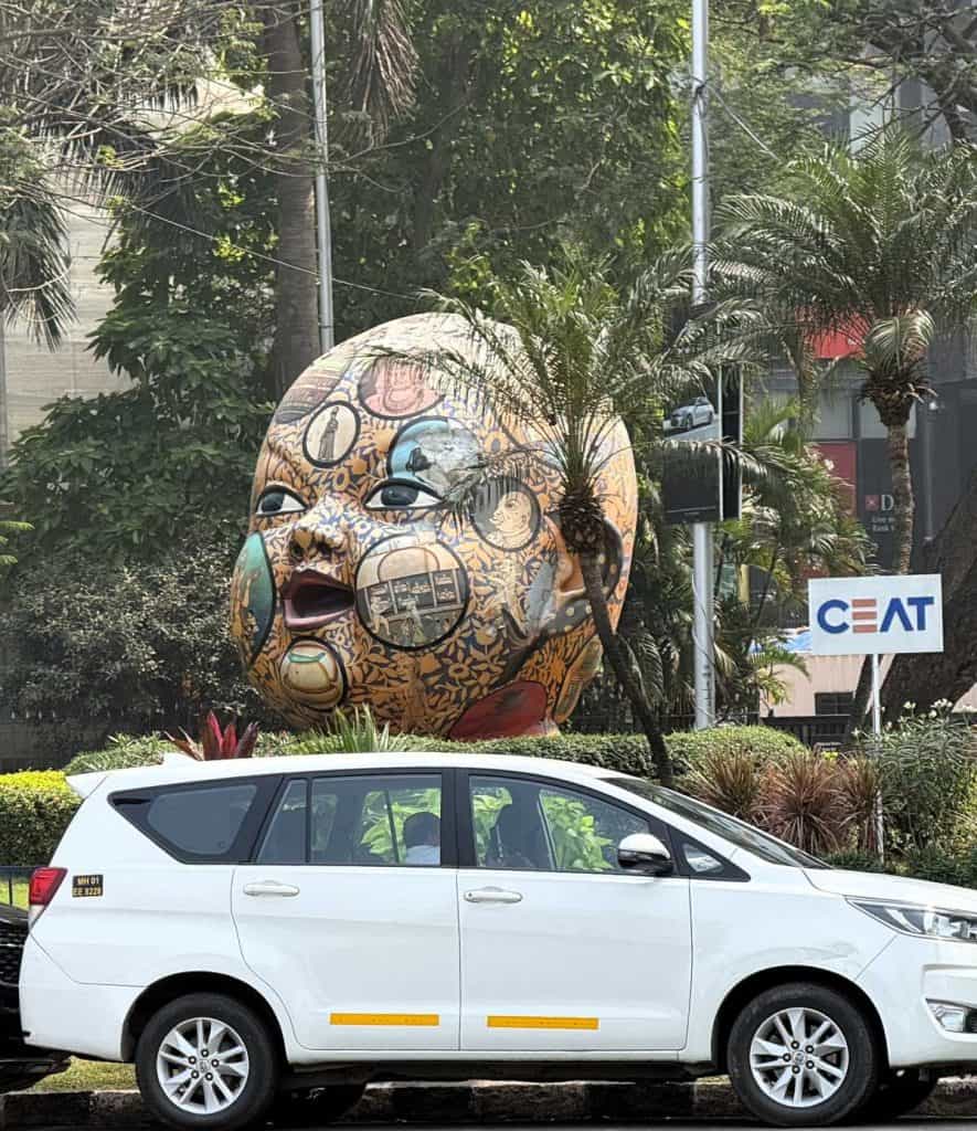 2 Days in Mumbai Before a Cruise: Markets, Street Life, Food, and Local Culture 22 Baby Face Sculpture at Marine Drive