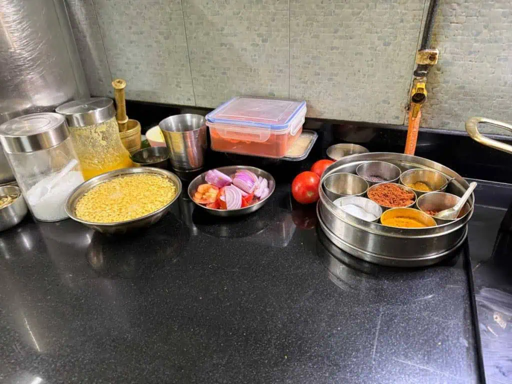 2 Days in Mumbai Before a Cruise: Markets, Street Life, Food, and Local Culture 24 The spice set up for the dinner