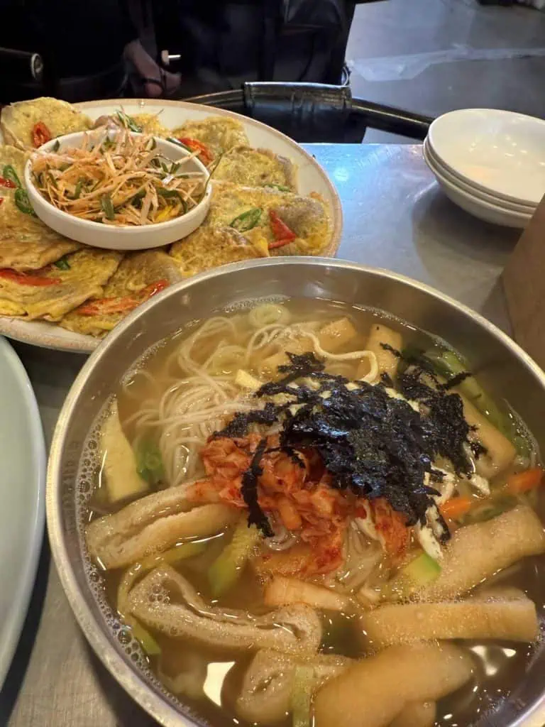 6 Days in Seoul: Royal Palaces, Korean BBQ, Hanbok, and the Unforgettable DMZ 11 Market Lunch Soup Omlettes