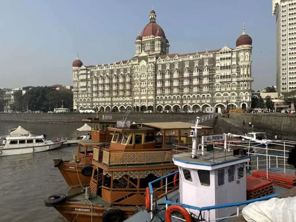 2 Days in Mumbai Before a Cruise: Markets, Street Life, Food, and Local Culture 3 2 days in Mumbai before a cruise - Taj Mahal Palace Hotel - Mumbai India as seen from the Gateway of India