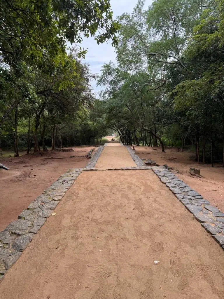 1 Day in Port Hambantota, Sri Lanka: Buduruwagala Temple, Nine Arch Bridge & Ravana Falls 4 The path leading to the Buduruwagala Temple in Hambantota Sri Lanka