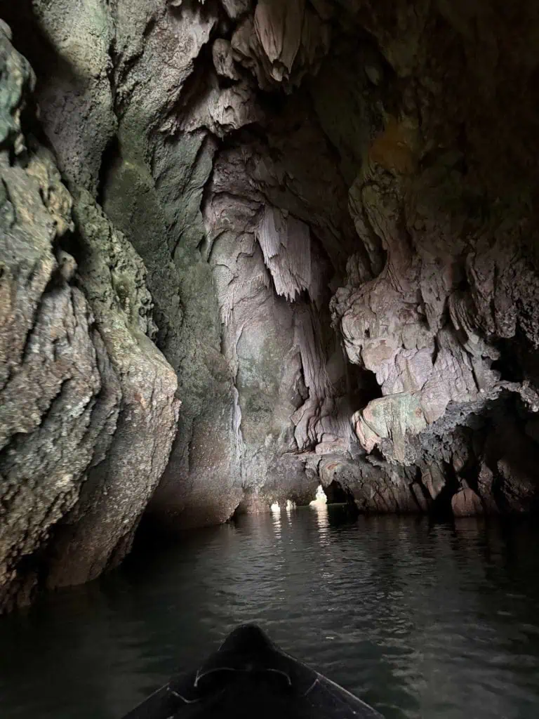 1 Day in Port: Phuket – A Private Phang Nga Bay Tour By Speedboat 6 Canoe Entering the Cave