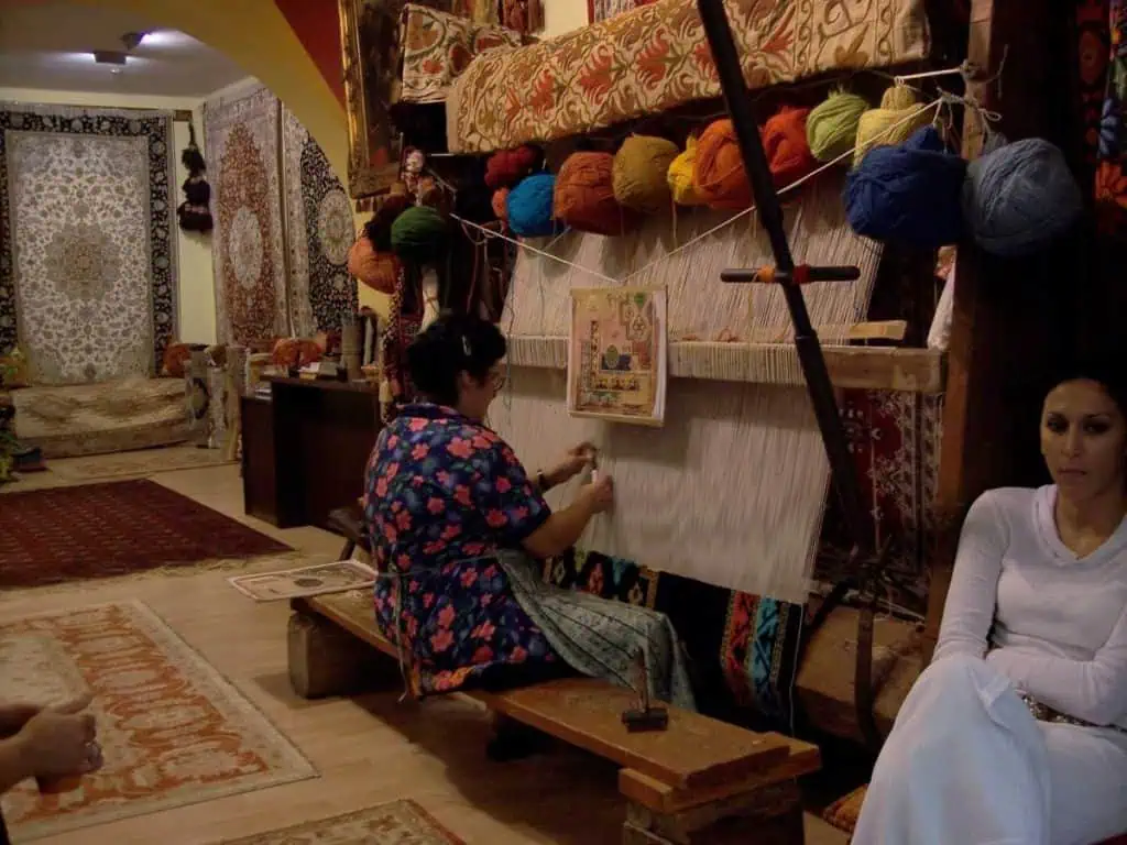 1 Day in Port: Exploring Rhodes Old Town on Foot – A Perfect Self-Guided Walk 13 Weaver in the Shops in Rhodes